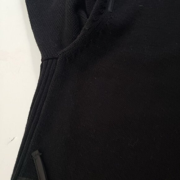 Chicos Zenergy 1 Knit Jacket Full Zip Mock Neck Pockets Black Womens Medium - Picture 4 of 9